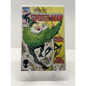 Web Of Spider-Man #24 - March 1987 - KEY 2nd Cameo Appearance Of Eddie Brock